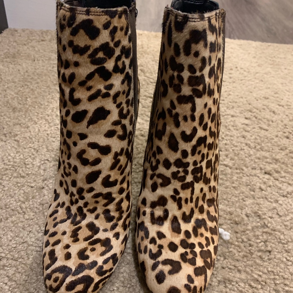 Sam Edelman leopard booties